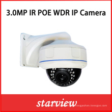 3MP WDR Poe IP Вандалозащищенная купольная камера с зум-объективом